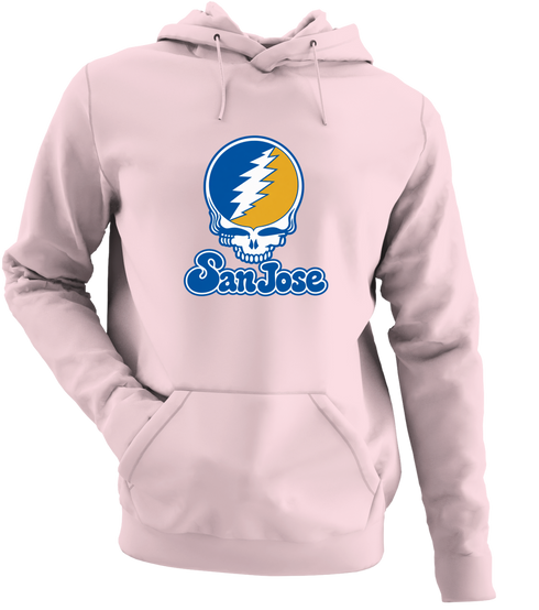San Jose Stealie Premium Unisex Hoodie — Design: San Jose State University — Light Pink