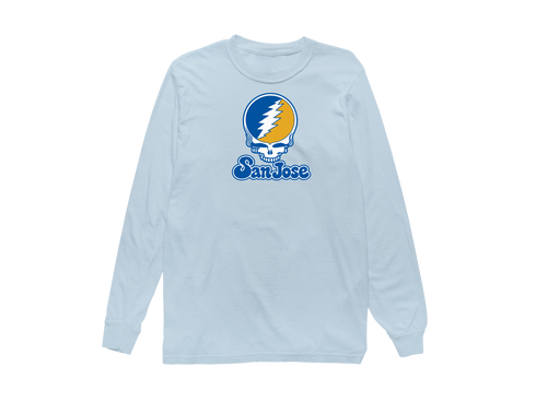 San Jose Stealie Premium Unisex Long-Sleeve — Design: San Jose State University — Chambray