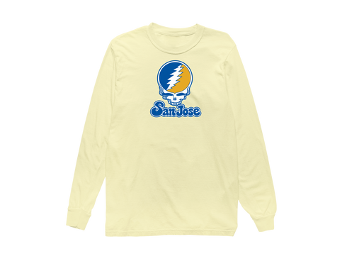 San Jose Stealie Premium Unisex Long-Sleeve — Design: San Jose State University — Butter