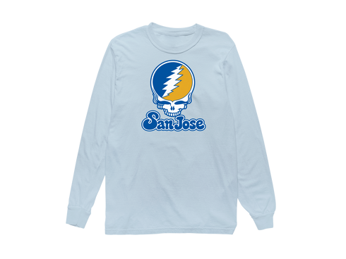 San Jose Stealie Premium Unisex Long-Sleeve — Design: San Jose State University — Chambray