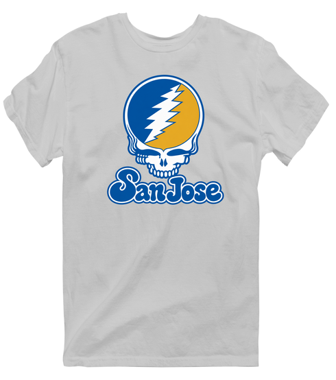 San Jose Stealie Premium Unisex T-Shirt — Design: San Jose State University — Sport Grey