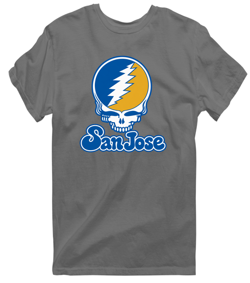 San Jose Stealie Premium Unisex T-Shirt — Design: San Jose State University — Charcoal