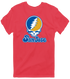 San Jose Stealie Premium Unisex T-Shirt — Design: San Jose State University — Heather Red