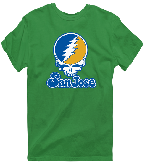 San Jose Stealie Premium Unisex T-Shirt — Design: San Jose State University — Irish Green