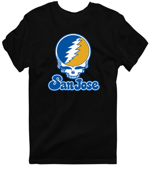 San Jose Stealie Premium Unisex T-Shirt — Design: San Jose State University — Black
