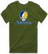 Santa Barbara Stealie Premium Unisex T-Shirt — Design: California Santa Barbara University of — Military Green