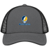 Santa Barbara Stealie Premium Unisex Trucker Cap — Design: California Santa Barbara University of — Charcoal/Black