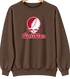 Santa Clara Stealie Premium Unisex Crewneck — Design: Santa Clara University — Brown
