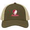 Santa Clara Stealie Premium Unisex Trucker Cap — Design: Santa Clara University — Moss/Khaki