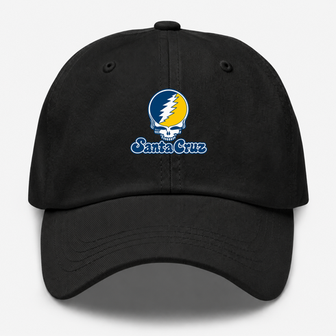 Santa Cruz Stealie Premium Unisex Dad Hat — Design: California University of Santa Cruz — Black