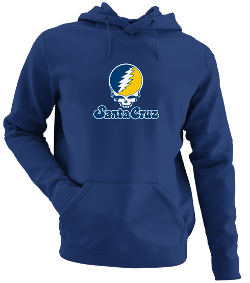 Santa Cruz Stealie Premium Unisex Hoodie — Design: California University of Santa Cruz — Navy