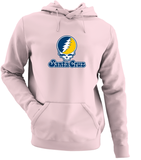 Santa Cruz Stealie Premium Unisex Hoodie — Design: California University of Santa Cruz — Light Pink