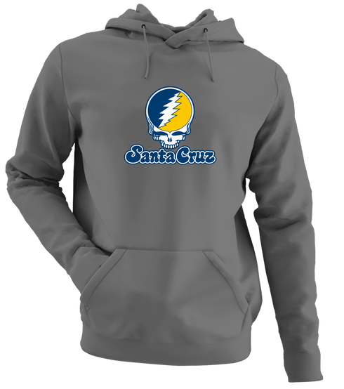 Santa Cruz Stealie Premium Unisex Hoodie — Design: California University of Santa Cruz — Charcoal