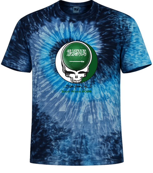 Saudi Arabia FIFA World Cup Stealie Tie-Dye T-Shirt