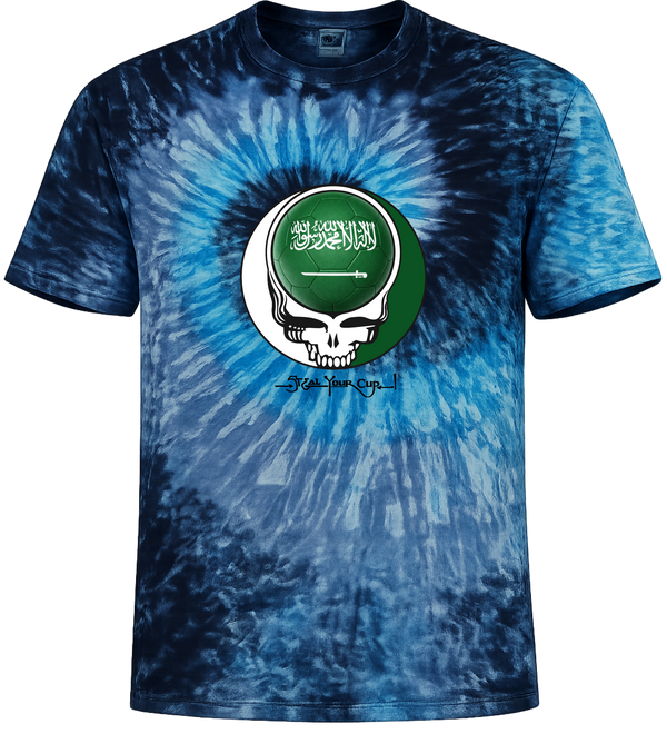 Saudi Arabia FIFA World Cup Stealie Tie-Dye T-Shirt