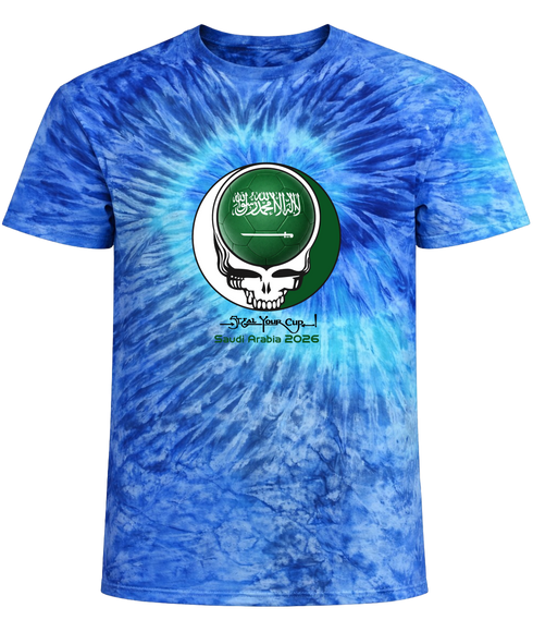 Saudi Arabia FIFA World Cup Stealie Tie-Dye T-Shirt