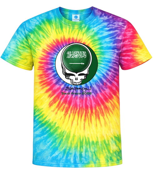 Saudi Arabia FIFA World Cup Stealie Tie-Dye T-Shirt
