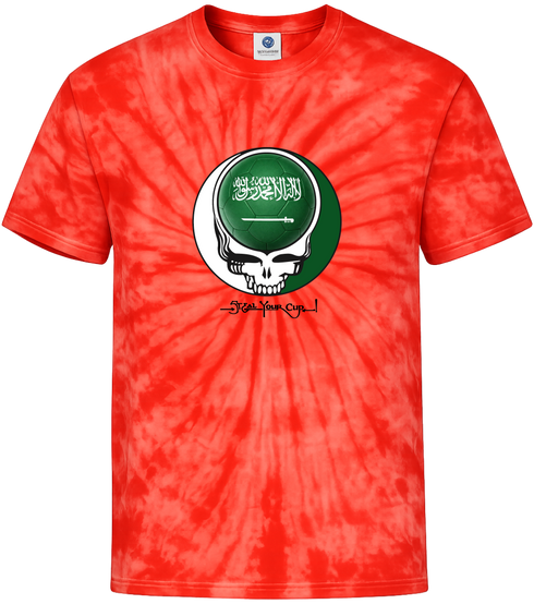 Saudi Arabia FIFA World Cup Stealie Tie-Dye T-Shirt