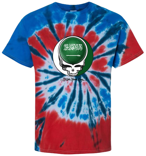 Saudi Arabia FIFA World Cup Stealie Tie-Dye T-Shirt