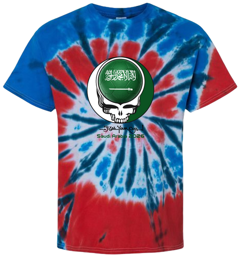 Saudi Arabia FIFA World Cup Stealie Tie-Dye T-Shirt