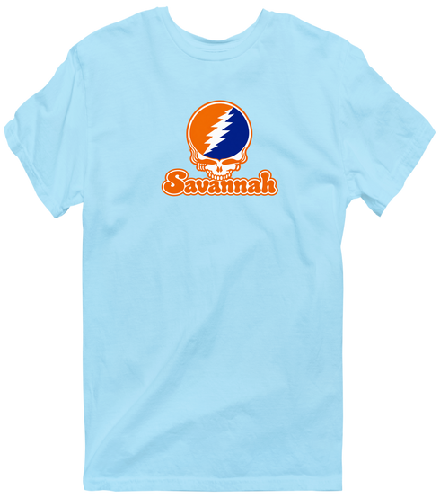 Savannah Stealie Premium Unisex T-Shirt — Design: Savannah State University — Light Blue