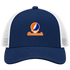 Savannah Stealie Premium Unisex Trucker Cap — Design: Savannah State University — Navy/White