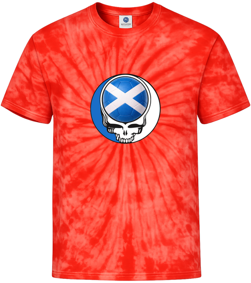 Scotland FIFA World Cup Stealie Tie-Dye T-Shirt