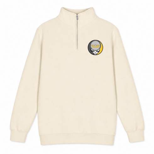 Cedar Crest - Premium Grateful Dead Quarter-Zip Pullover - Sand - 1