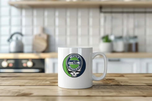 Grateful Dead - Seattle Seahawks Stealie 15 Ounce Coffee Mug - StealieShop