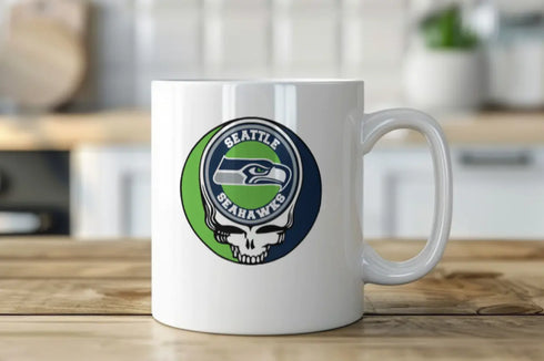 Grateful Dead - Seattle Seahawks Stealie 15 Ounce Coffee Mug - StealieShop
