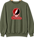 Seattle Stealie Premium Unisex Crewneck — Design: Seattle University — Military Green