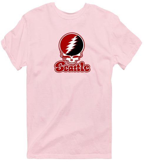 Seattle Stealie Premium Unisex T-Shirt — Design: Seattle University — Light Pink