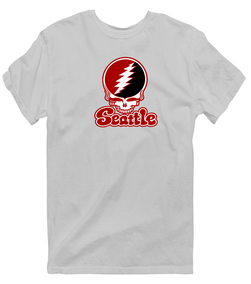Seattle Stealie Premium Unisex T-Shirt — Design: Seattle University — Sport Grey