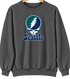Seattle Baseball Stealie Grateful Dead Crewneck — Seattle Mariners — Dark Heather