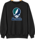 Seattle Baseball Stealie Grateful Dead Crewneck — Seattle Mariners — Black