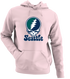 Seattle Baseball Stealie Grateful Dead Hoodie — Seattle Mariners — Light Pink