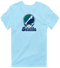 Seattle Baseball Stealie Grateful Dead T-Shirt — Seattle Mariners — Light Blue