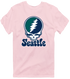 Seattle Baseball Stealie Grateful Dead T-Shirt — Seattle Mariners — Light Pink