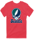 Seattle Baseball Stealie Grateful Dead T-Shirt — Seattle Mariners — Heather Red