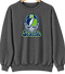 Seattle Helmet Stealie Premium Unisex Crewneck — Seattle Seahawks — Dark Heather
