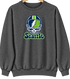 Seattle Helmet Stealie Premium Unisex Crewneck — Seattle Seahawks — Dark Heather