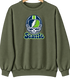 Seattle Helmet Stealie Premium Unisex Crewneck — Seattle Seahawks — Military Green