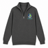 Seattle Helmet Stealie Premium Unisex Quarter-Zip — Seattle Seahawks — Charcoal