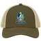 Seattle Helmet Stealie Premium Unisex Trucker Cap — Seattle Seahawks — Moss/Khaki