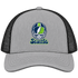 Seattle Helmet Stealie Premium Unisex Trucker Cap — Seattle Seahawks — Heather Grey/Black