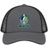 Seattle Helmet Stealie Premium Unisex Trucker Cap — Seattle Seahawks — Charcoal/Black