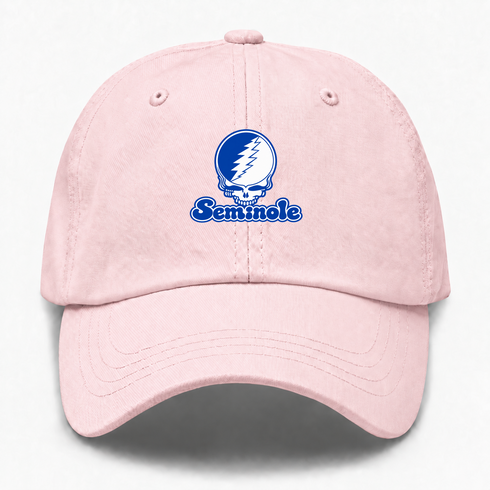 Seminole Stealie Premium Unisex Dad Hat — Design: Seminole State College — Pink