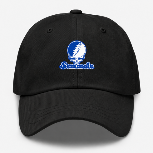 Seminole Stealie Premium Unisex Dad Hat — Design: Seminole State College — Black