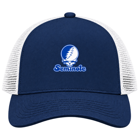 Seminole Stealie Premium Unisex Trucker Cap — Design: Seminole State College — Navy/White