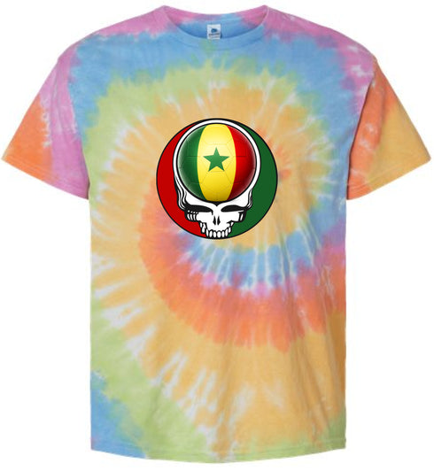 Senegal FIFA World Cup Stealie Tie-Dye T-Shirt